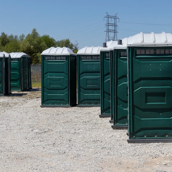 how are the event portable restrooms maintained and cleaned during the event